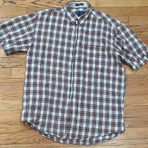 Pendleton Red and White Plaid Casual Shirt